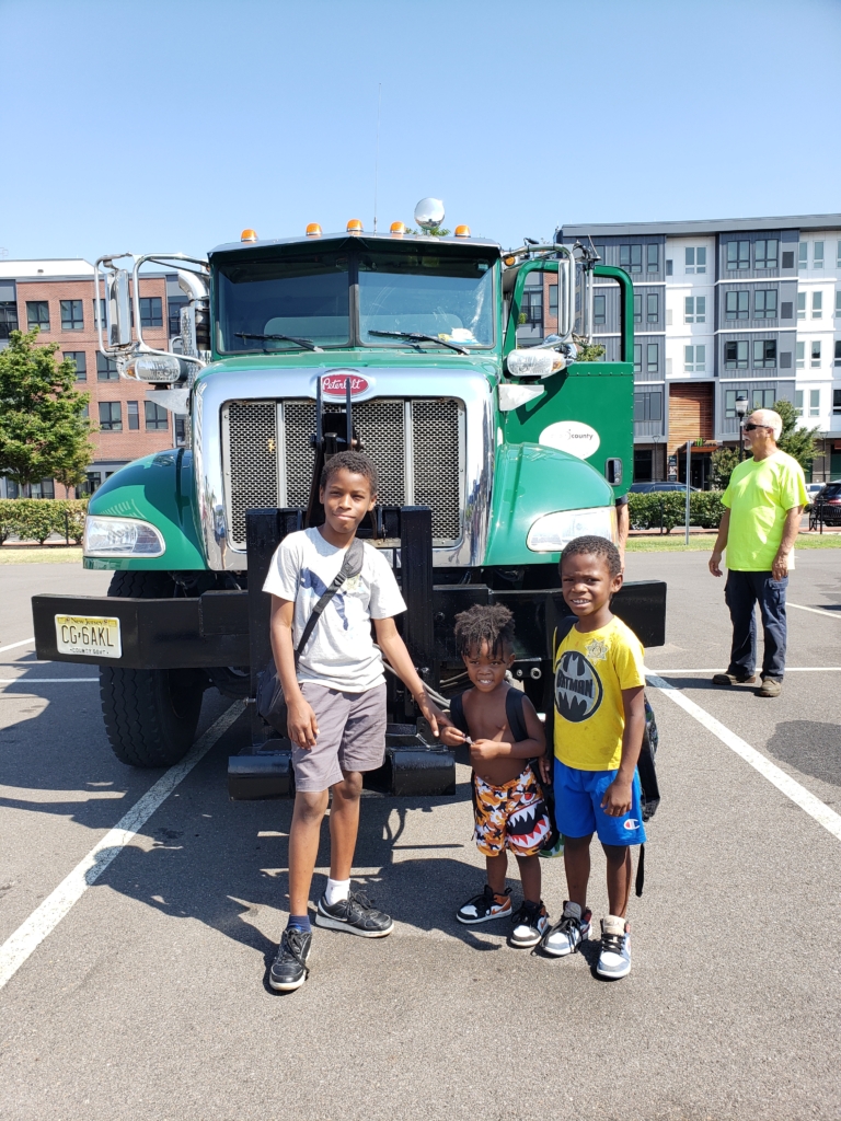 Kids with Large Truck